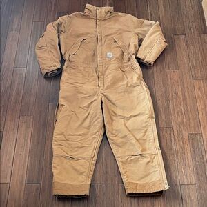 Carhartt Tan Insulated Coveralls